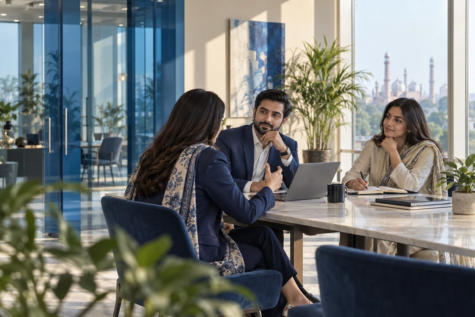 Illustrative HR workplace collaboration